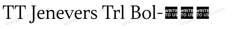 TT Jenevers Trl Bol字体转换